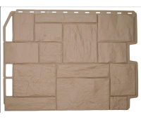 Фасадные панели (цокольный сайдинг) коллекция ТУФ - Бежевый Фасадные панели (цокольный сайдинг) коллекция ТУФ - Бежевый