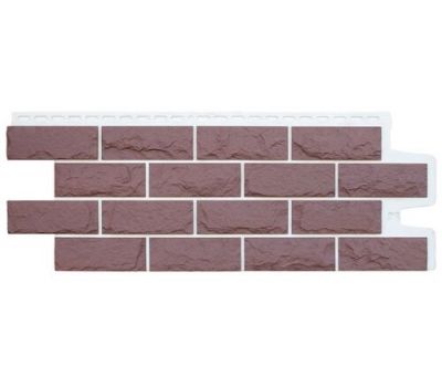 Фасадные панели Колотый Камень Элит Каштан (белый шов) от производителя  Grand Line по цене 758 р