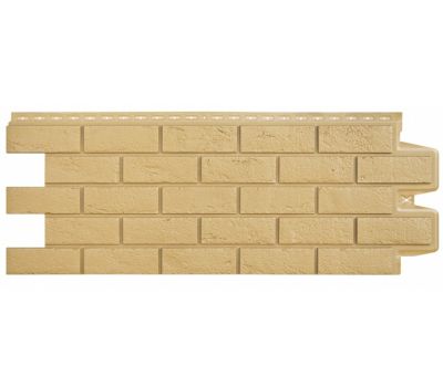 Фасадные панели Стандарт состаренный кирпич Песочный от производителя  Grand Line по цене 523 р Фасадные панели Стандарт состаренный кирпич Песочный от производителя  Grand Line по цене 523 р