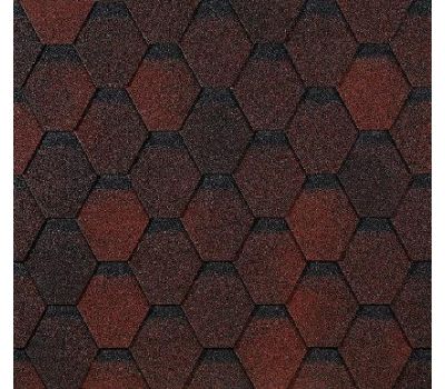 Гибкая черепица Шестигранник Красный от производителя  Docke по цене 359 р Гибкая черепица Шестигранник Красный от производителя  Docke по цене 359 р