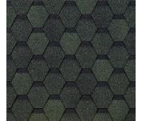 Гибкая черепица Шестигранник Зелёный