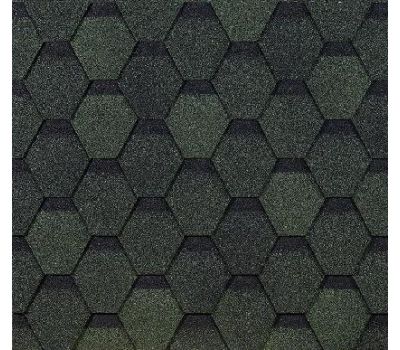 Гибкая черепица Шестигранник Зелёный от производителя  Docke по цене 359 р