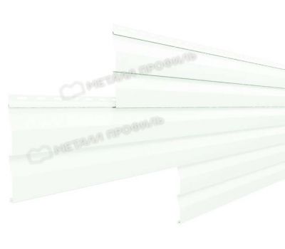 Металлический сайдинг МП СК-14х226 NormanMP (ПЭ-01-9003-0.5) Белый от производителя  Металл Профиль по цене 1 550 р