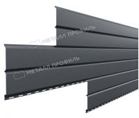 Металлический сайдинг Lбрус-15х240 (ПЭ-01-7024-0.45) Серый графит Металлический сайдинг Lбрус-15х240 (ПЭ-01-7024-0.45) Серый графит