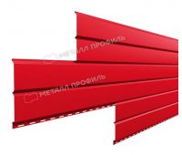 Металлический сайдинг Lбрус-15х240 (ПЭ-01-3020-0.5) Красный насыщенный Металлический сайдинг Lбрус-15х240 (ПЭ-01-3020-0.5) Красный насыщенный