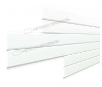 Металлический сайдинг Lбрус-15х240 NormanMP (ПЭ-01-9003-0.5) Белый Металлический сайдинг Lбрус-15х240 NormanMP (ПЭ-01-9003-0.5) Белый