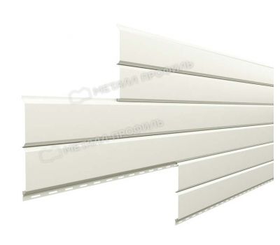 Металлический сайдинг Lбрус-15х240 (ПЭ-01-9002-0.45) Серо-белый от производителя  Металл Профиль по цене 1 550 р Металлический сайдинг Lбрус-15х240 (ПЭ-01-9002-0.45) Серо-белый от производителя  Металл Профиль по цене 1 550 р