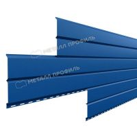 Металлический сайдинг Lбрус-15х240 (ПРМ-03-5005-0.5) Синий насыщенный Металлический сайдинг Lбрус-15х240 (ПРМ-03-5005-0.5) Синий насыщенный