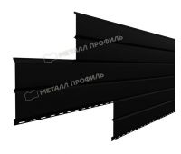 Металлический сайдинг Lбрус-15х240 (VikingMP-01-9005-0.45) Черный темный Металлический сайдинг Lбрус-15х240 (VikingMP-01-9005-0.45) Черный темный