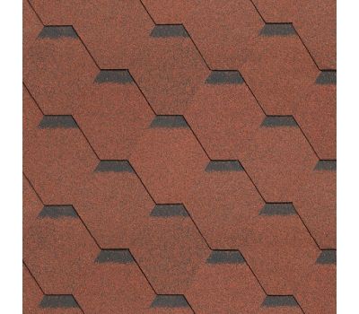 Гибкая черепица Однослойная Классик, коллекция Самба – Рубин от производителя  Shinglas по цене 814 р