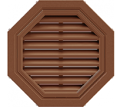 Восьмиугольная фронтонная вентиляционная решётка Коричневая от производителя  Т-сайдинг по цене 3 500 р Восьмиугольная фронтонная вентиляционная решётка Коричневая от производителя  Т-сайдинг по цене 3 500 р