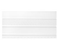 Софит тройной с частичной перфорацией посередине Белый Софит тройной с частичной перфорацией посередине Белый