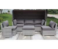 Трансформер-Диван плетеный из иск. ротанга AFM-320G Grey Трансформер-Диван плетеный из иск. ротанга AFM-320G Grey