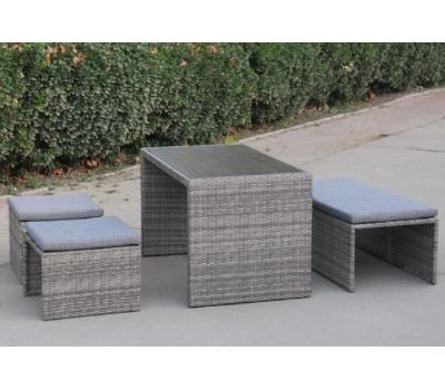 Трансформер-Диван плетеный из иск. ротанга S330G-W78 Grey от производителя  Afina по цене 59 050 р Трансформер-Диван плетеный из иск. ротанга S330G-W78 Grey от производителя  Afina по цене 59 050 р