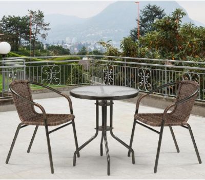 Комплект плетеной мебели из иск. ротанга Асоль-7 TLH-037B/TLH-060 brown-2pcs от производителя  Afina по цене 10 000 р Комплект плетеной мебели из иск. ротанга Асоль-7 TLH-037B/TLH-060 brown-2pcs от производителя  Afina по цене 10 000 р