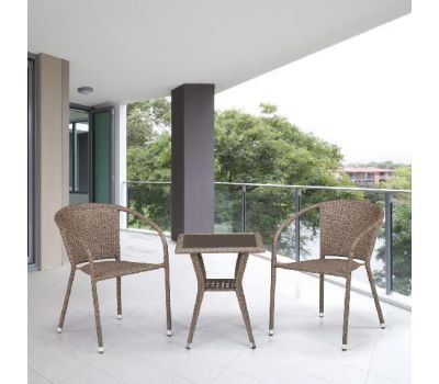 Комплект плетеной мебели из иск. ротанга T25B/Y137C-W56 Light Brown 2Pcs от производителя  Afina по цене 21 900 р Комплект плетеной мебели из иск. ротанга T25B/Y137C-W56 Light Brown 2Pcs от производителя  Afina по цене 21 900 р