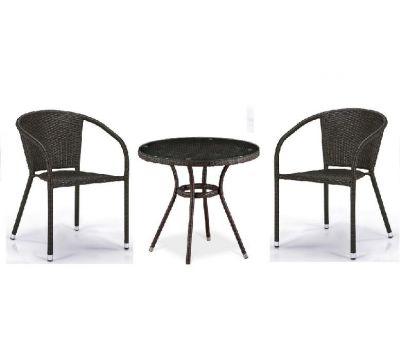 Комплект плетеной мебели из иск. ротанга Асоль-7 T282ANT/Y137C-W53 Brown 2Pcs от производителя  Afina по цене 25 500 р Комплект плетеной мебели из иск. ротанга Асоль-7 T282ANT/Y137C-W53 Brown 2Pcs от производителя  Afina по цене 25 500 р