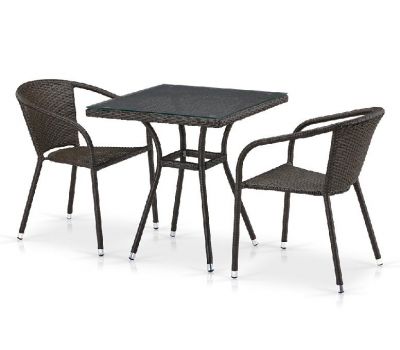 Комплект плетеной мебели из иск. ротанга T282BNT/Y137C-W53 Brown 2Pcs от производителя  Afina по цене 25 500 р Комплект плетеной мебели из иск. ротанга T282BNT/Y137C-W53 Brown 2Pcs от производителя  Afina по цене 25 500 р