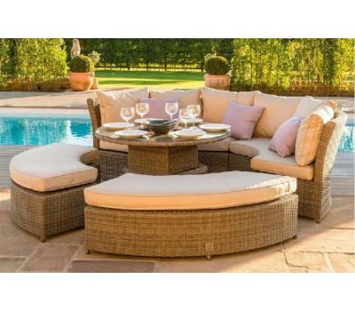 Трансформер-Диван плетеной мебели из иск. ротанга со столом AFM-350B Beige от производителя  Afina по цене 244 000 р Трансформер-Диван плетеной мебели из иск. ротанга со столом AFM-350B Beige от производителя  Afina по цене 244 000 р