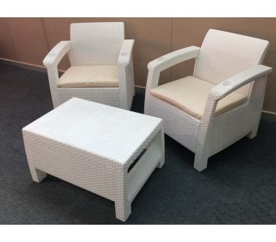 Комплект кресел  Balcony Set Белые от производителя  Мебель Yalta по цене 15 800 р Комплект кресел  Balcony Set Белые от производителя  Мебель Yalta по цене 15 800 р