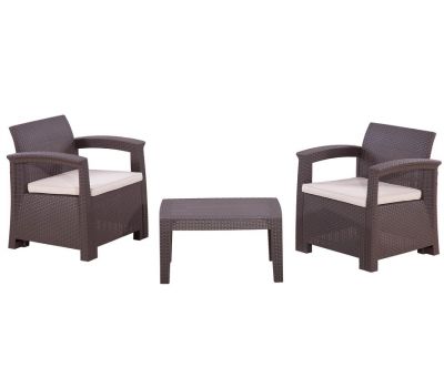 Кресла RATTAN Comfort 3 Венге. Подушки бежевые. от производителя  Rattan по цене 25 000 р Кресла RATTAN Comfort 3 Венге. Подушки бежевые. от производителя  Rattan по цене 25 000 р