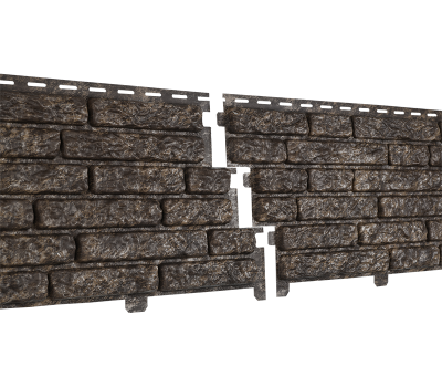 Фасадная панель Стоун Хаус Кварцит - Коричневый от производителя  Ю-Пласт по цене 402 р Фасадная панель Стоун Хаус Кварцит - Коричневый от производителя  Ю-Пласт по цене 402 р