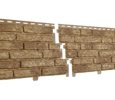 Фасадная панель Стоун Хаус Кварцит - Темно-Бежевый от производителя  Ю-Пласт по цене 0 р Фасадная панель Стоун Хаус Кварцит - Темно-Бежевый от производителя  Ю-Пласт по цене 0 р