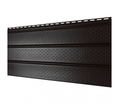 Софит PRO Классический с полной перфорацией Коричневый от производителя  Ю-Пласт по цене 597 р