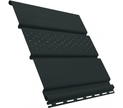 Софит перфорация по центру Графитовый от производителя Ю-Пласт по цене 597 р Софит перфорация по центру Графитовый от производителя Ю-Пласт по цене 597 р