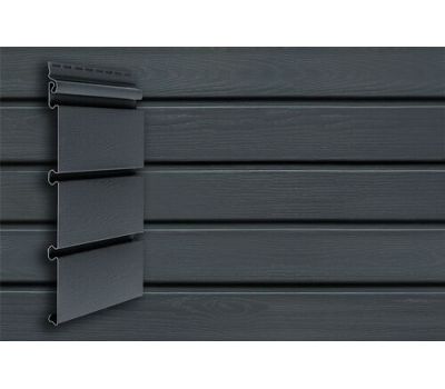Виниловый сайдинг Архитектурный планкен Acryl Графит от производителя  Grand Line по цене 588 р