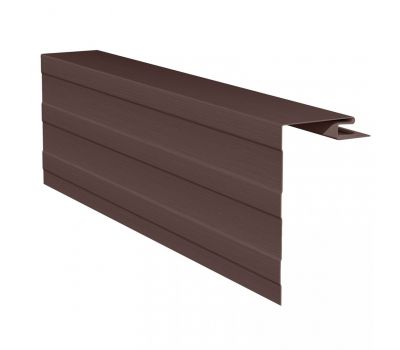 Приоконная планка (околооконный профиль) коричневый для сайдинга от производителя  Россия по цене 720 р Приоконная планка (околооконный профиль) коричневый для сайдинга от производителя  Россия по цене 720 р