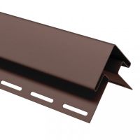 Внешний (наружный) угол коричневый для винилового сайдинга Внешний (наружный) угол коричневый для винилового сайдинга