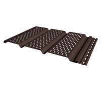 Софит тройной с перфорацией Тёмный каштан Софит тройной с перфорацией Тёмный каштан