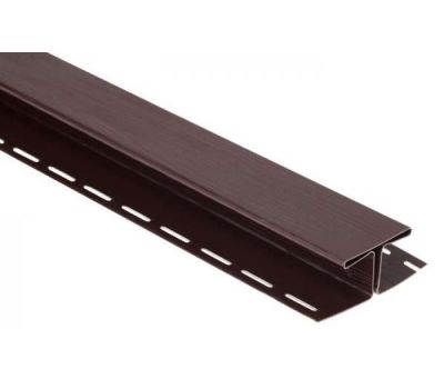 Н-профиль Люкс Крашенный, T-18, ВН, Коричневый от производителя  Альта-профиль по цене 992 р
