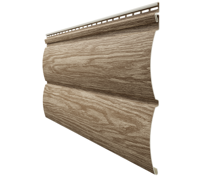 Виниловый сайдинг - серия LUX Блок-Хаус D4,7T,( под бревно) Кедр от производителя  Docke по цене 592 р