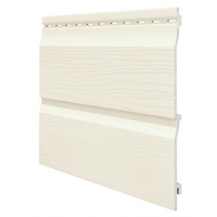 Виниловый сайдинг панель двойная Kerrafront Classic - Cream Виниловый сайдинг панель двойная Kerrafront Classic - Cream