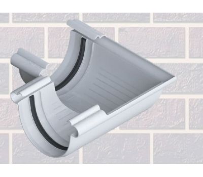 Угол желоба 90° Белый от производителя  Альта-профиль по цене 237 р Угол желоба 90° Белый от производителя  Альта-профиль по цене 237 р