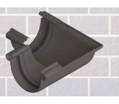 Угол желоба 90°  Коричневый от производителя  Альта-профиль по цене 301 р Угол желоба 90°  Коричневый от производителя  Альта-профиль по цене 301 р