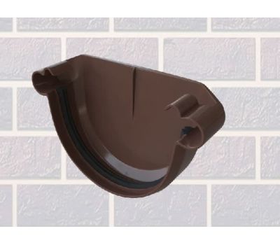 Заглушка желоба Коричневая от производителя Альта-профиль по цене 98 р Заглушка желоба Коричневая от производителя Альта-профиль по цене 98 р