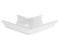 Угол желоба, наружный 90° RAL 9003 Белый 125/90