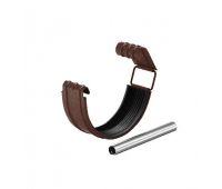 Соединитель желоба с резиновым уплотнителем RAL 8017 Коричневый matt 150/100 Соединитель желоба с резиновым уплотнителем RAL 8017 Коричневый matt 150/100