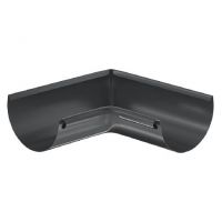 Угол желоба, внутренний 90° RAL 7024 Тёмно-серый 125/90 Угол желоба, внутренний 90° RAL 7024 Тёмно-серый 125/90