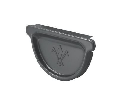 Заглушка универсальная с резиновым уплотнителем RAL 7024 Тёмно-серый 150/100 от производителя  Aquasystem по цене 599 р