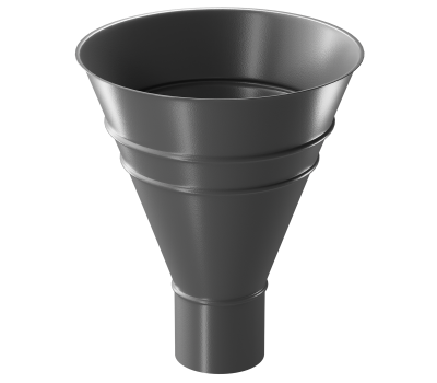 Воронка водосборная круглая ГРАФИТ (RAL 7024) от производителя  Docke по цене 3 319 р Воронка водосборная круглая ГРАФИТ (RAL 7024) от производителя  Docke по цене 3 319 р