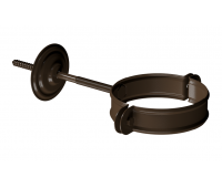 Хомут трубы D90, КАШТАН (RAL 8017) Хомут трубы D90, КАШТАН (RAL 8017)