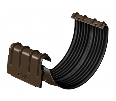 Соединитель желобов с замком D125, КАШТАН (RAL 8017) от производителя  Docke по цене 430 р Соединитель желобов с замком D125, КАШТАН (RAL 8017) от производителя  Docke по цене 430 р