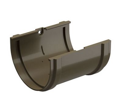 Соединитель желоба Premium ПВХ Каштан от производителя Docke по цене 225 р Соединитель желоба Premium ПВХ Каштан от производителя Docke по цене 225 р