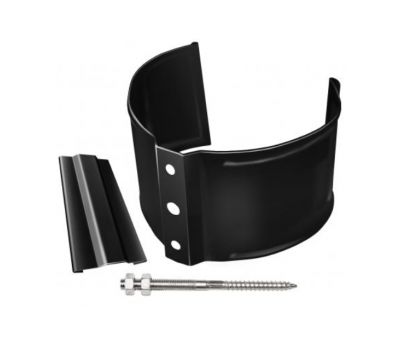 Кронштейн трубы (на кирпич) Чёрный (RAL 9005) от производителя  Grand Line по цене 460 р Кронштейн трубы (на кирпич) Чёрный (RAL 9005) от производителя  Grand Line по цене 460 р