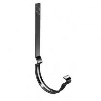 Держатель желоба/кронштейн длинный полоса Чёрный (RAL 9005)