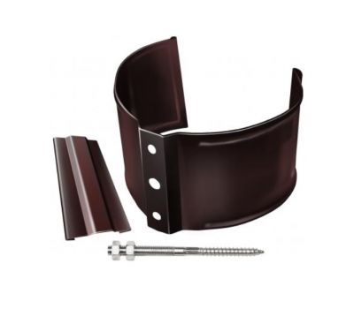 Кронштейн трубы (на кирпич) Коричневый (RAL 8017) от производителя  Grand Line по цене 460 р Кронштейн трубы (на кирпич) Коричневый (RAL 8017) от производителя  Grand Line по цене 460 р